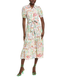 Maison Tara Crinkle Midi Dress