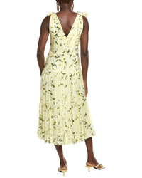 Maison Tara Crinkle Viole Midi Dress
