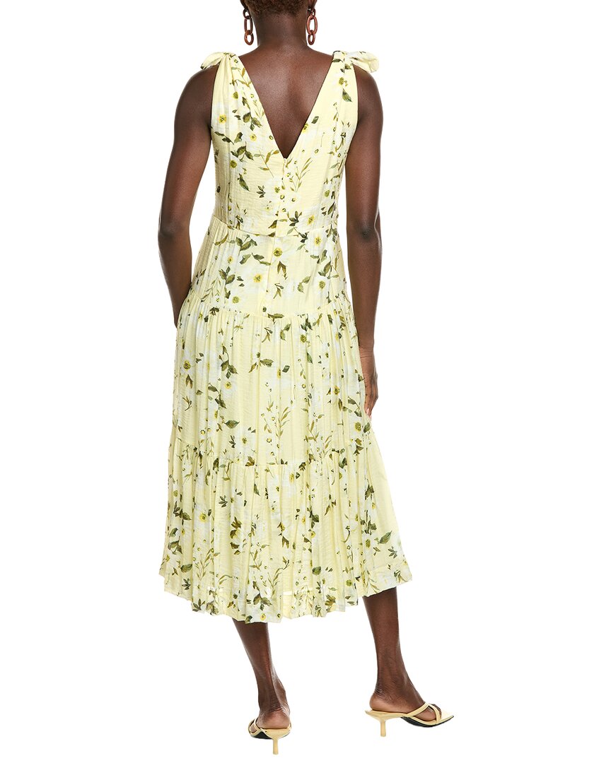 Maison Tara Crinkle Viole Midi Dress