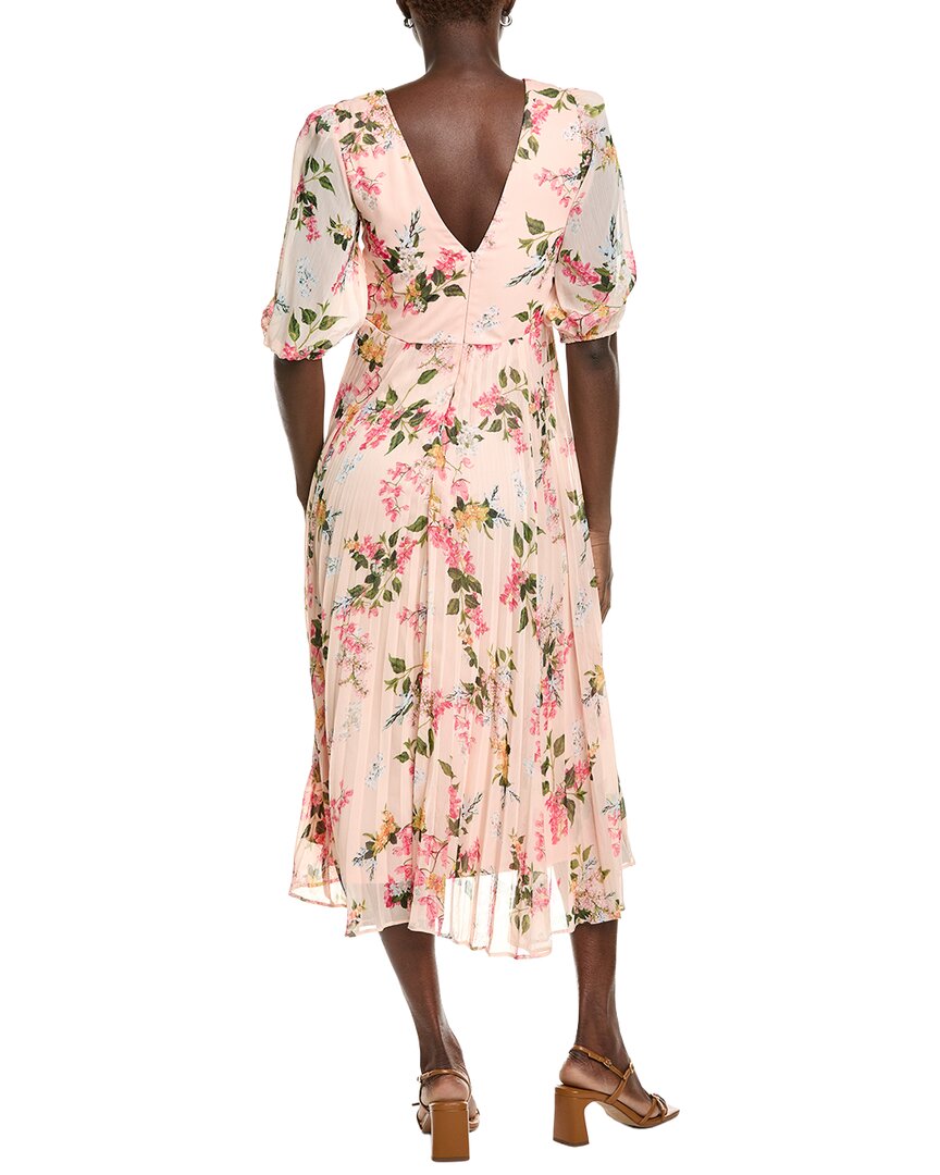 Maison Tara Printed Serena Short Sleeve Midi Dress