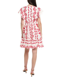 Maison Tara Printed Gingham Dress