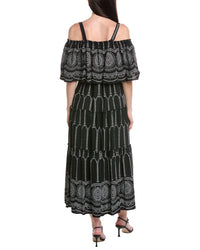 Maison Tara Printed Stone Midi Dress