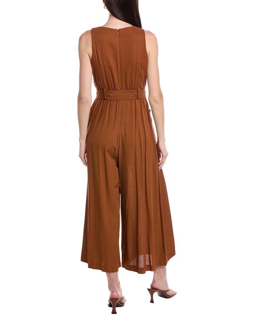 Maison Tara Linen-Blend Jumpsuit