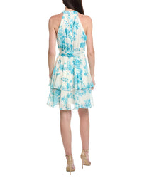 Maison Tara Printed Yoryu Sleeveless Mini Dress