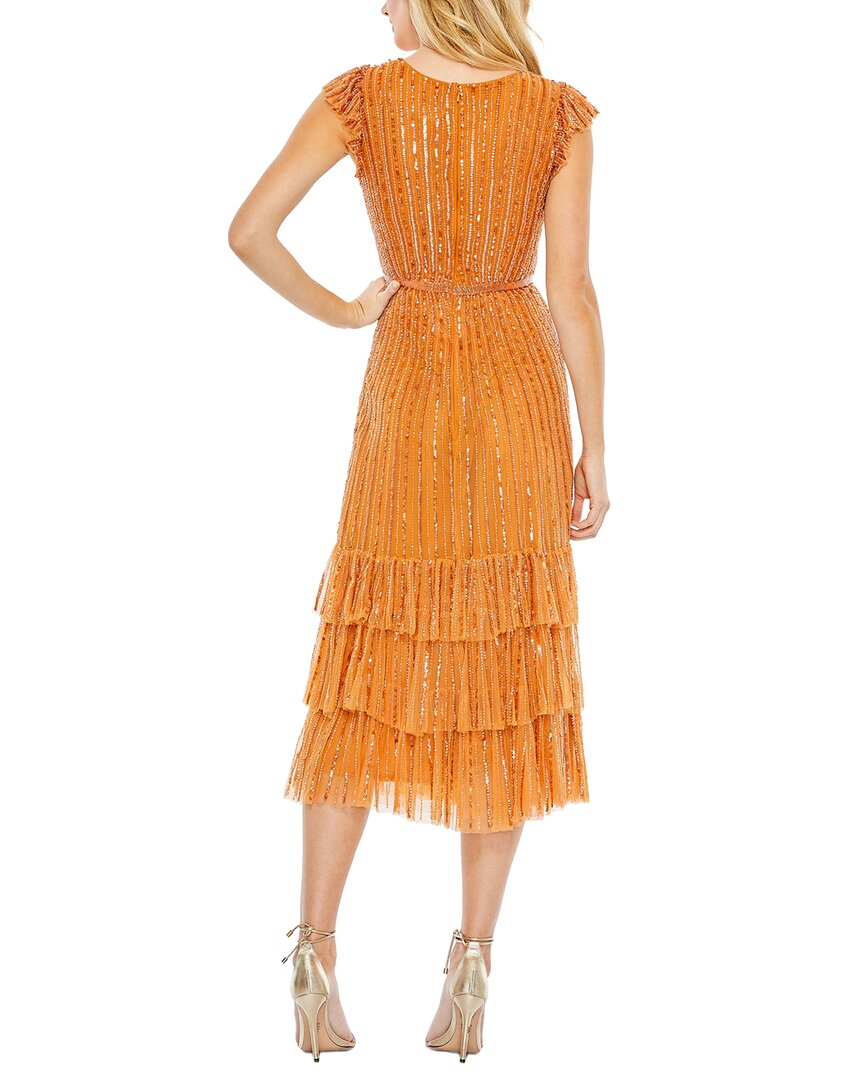 Mac Duggal Mac Duggal Sequined Wrap Over Dress