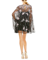 Mac Duggal High Neck Embellished Trapeze Dress