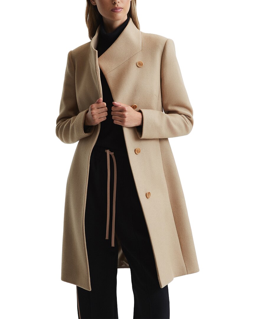 Reiss Mia Wool-Blend Mid Length Coat