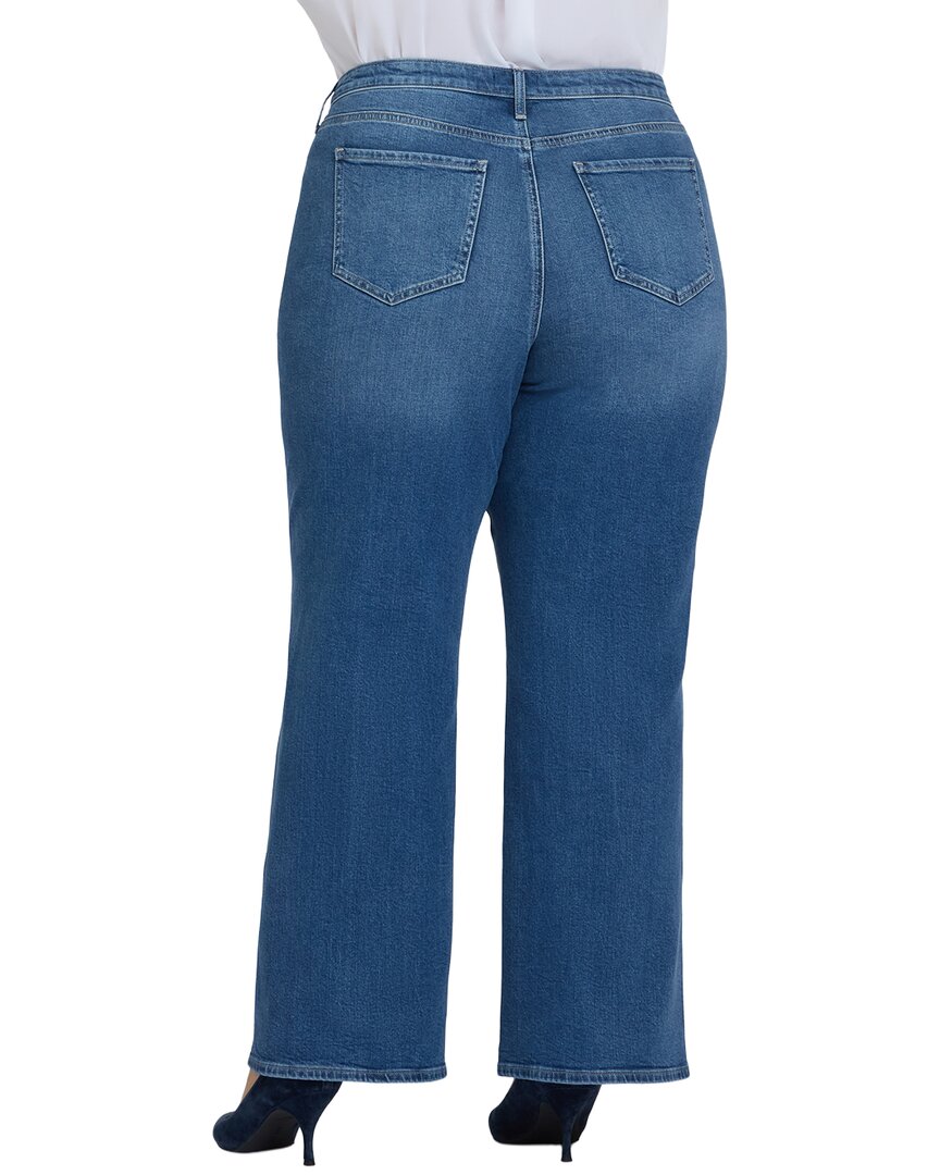 Nydj Plus Teresa Romantic Indigo Wide Leg Jean