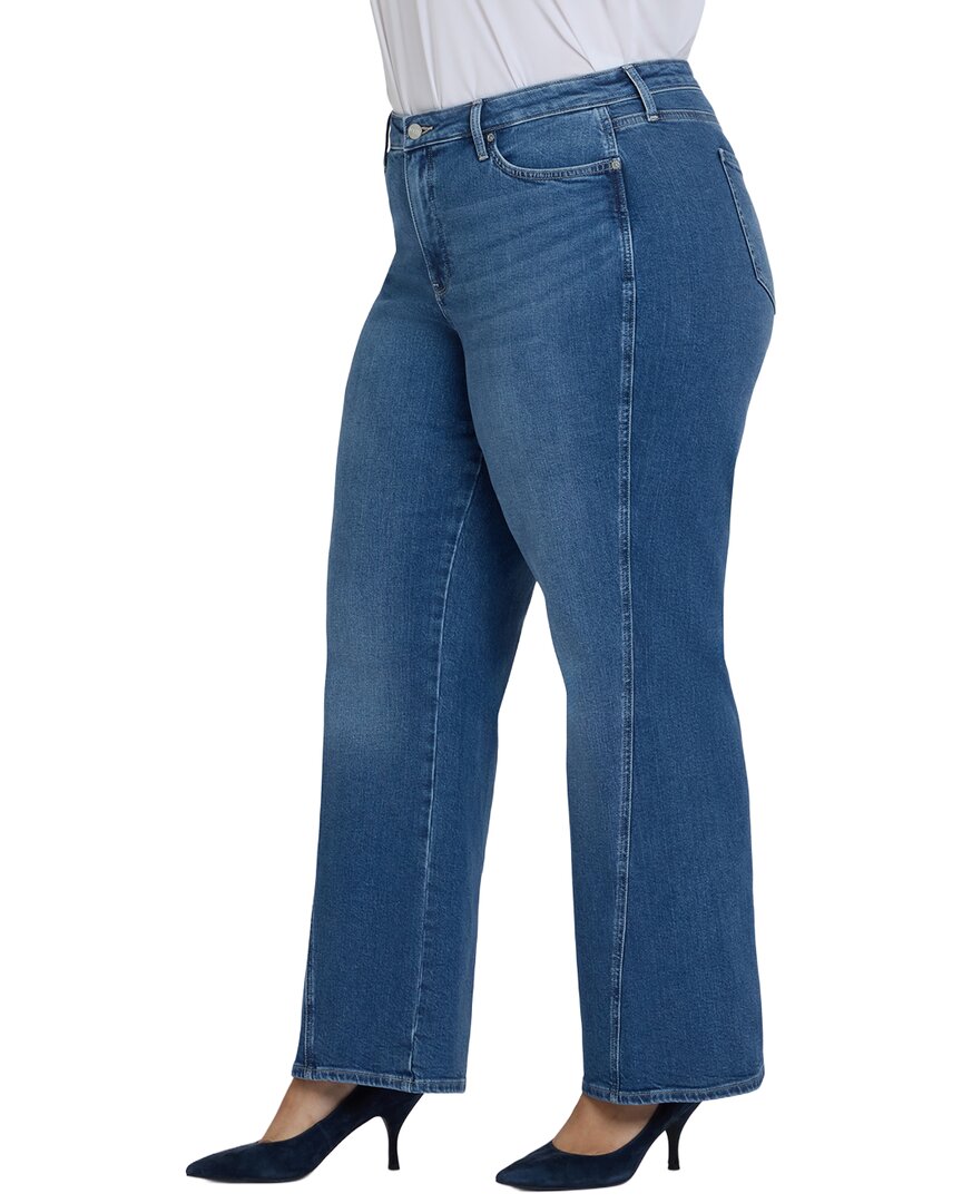 Nydj Plus Teresa Romantic Indigo Wide Leg Jean