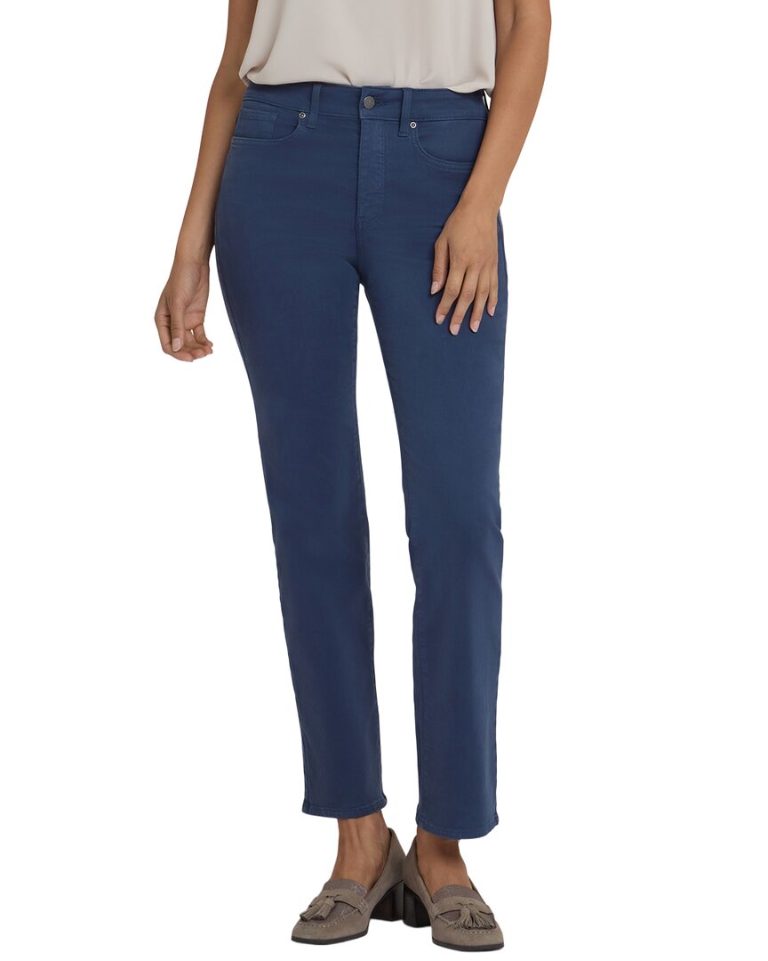 Nydj Petite Marilyn Vintage Navy Straight Leg Jean