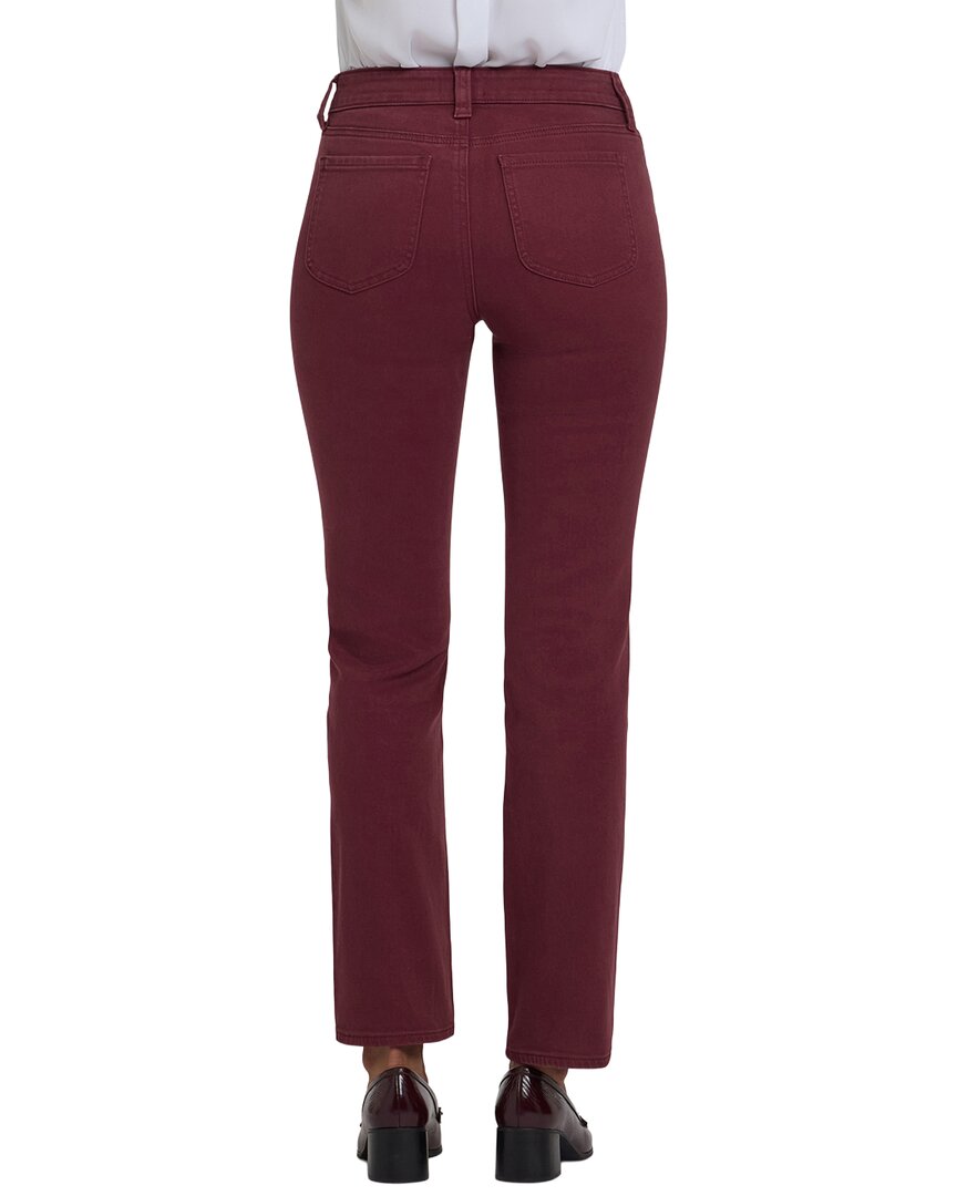 Nydj Petite Marilyn Sienna Red Straight Leg Jean