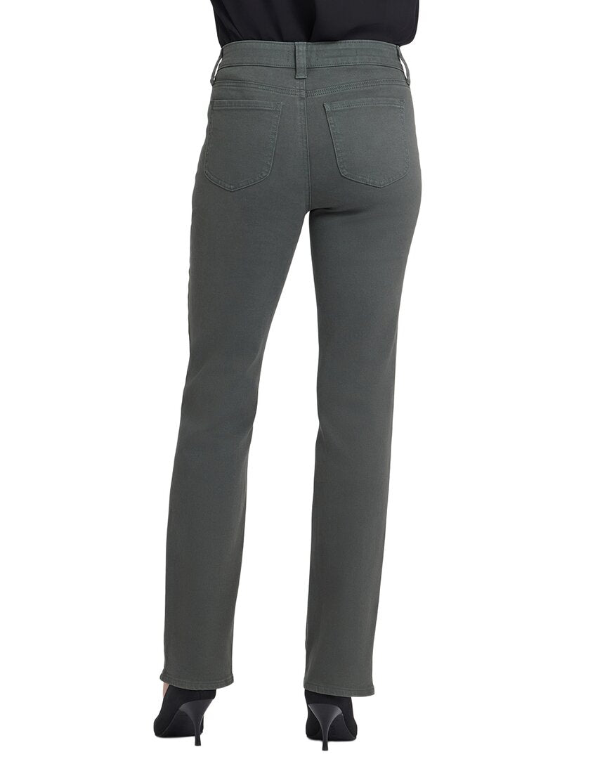 Nydj Petite Marilyn True Olive Straight Leg Jean