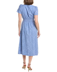 Anne Klein Embroidered Midi Dress