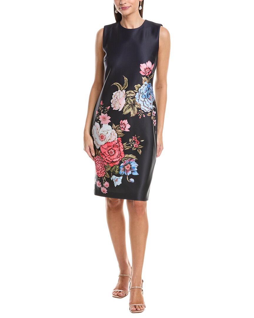 Anne Klein Printed Scuba Sheath Dress