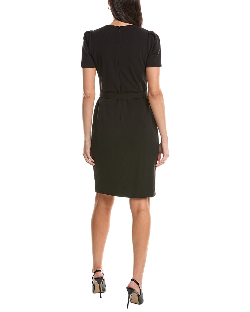 Anne Klein Box Pleat Sleeves Sheath Dress