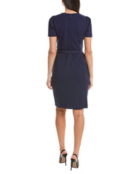 Anne Klein Box Pleat Sleeves Sheath Dress