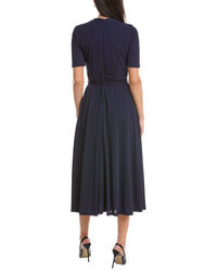 Anne Klein Twist Neck Midi Dress