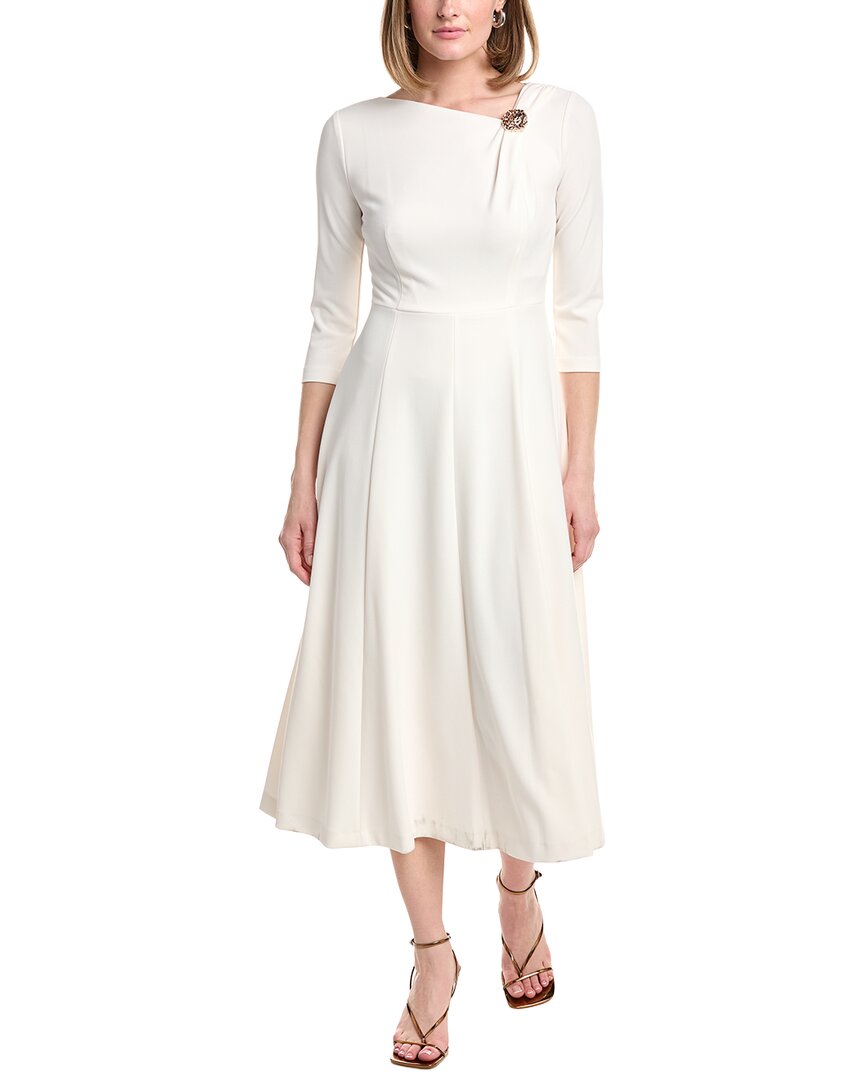 Anne Klein A-Line Midi Crepe Dress