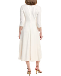 Anne Klein A-Line Midi Crepe Dress