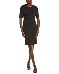 Anne Klein Wrapped Overlay Bodice Sheath Dress