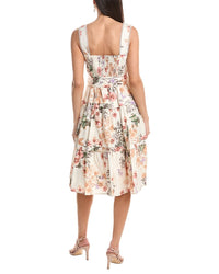 Anne Klein Tiered A-Line Classic Midi Dress