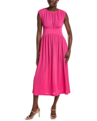 Anne Klein Pebble Jersey Shirred Midi Dress