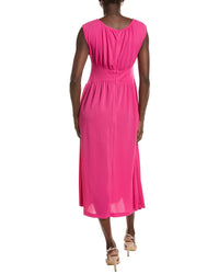 Anne Klein Pebble Jersey Shirred Midi Dress