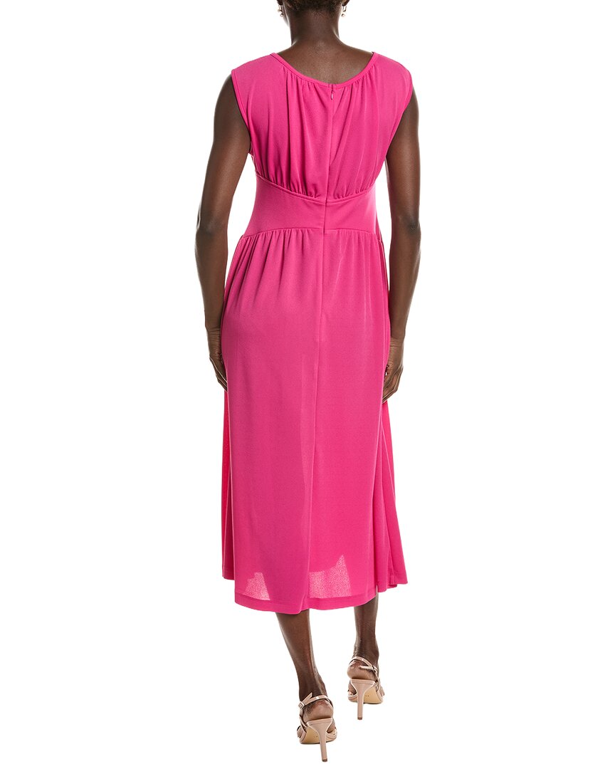 Anne Klein Pebble Jersey Shirred Midi Dress