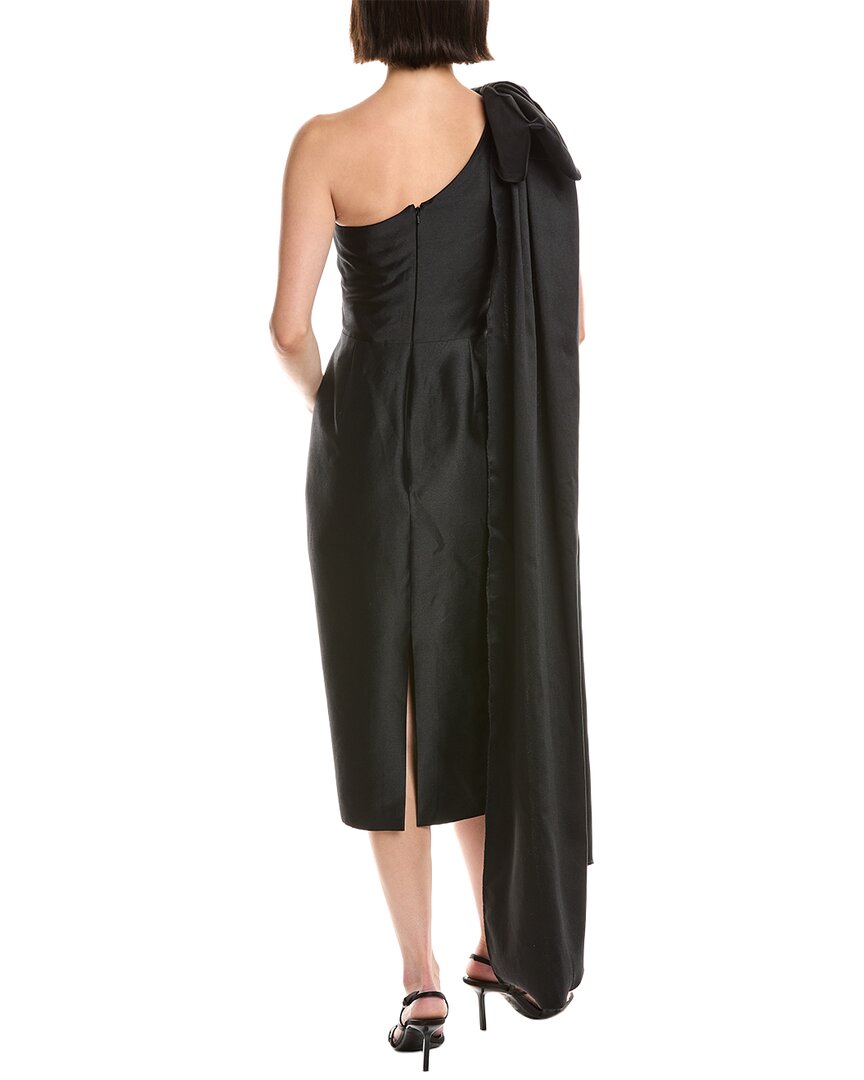 Marchesa Notte Silk-Blend Midi Dress
