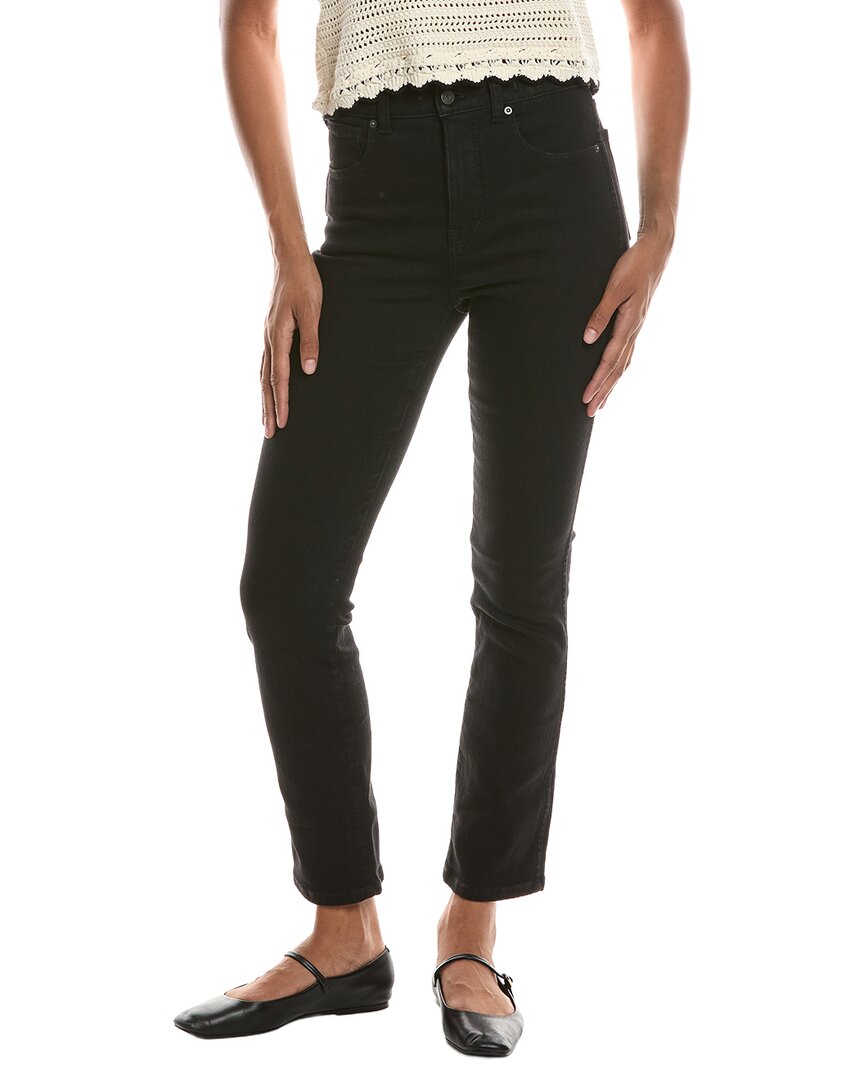Madewell Madewell The Longline Black Frost Straight Jean