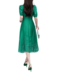 BURRYCO Burryco Short Sleeve Midi Dress