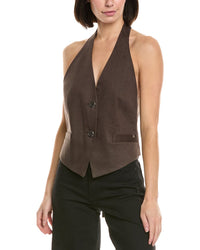Helmut Lang Halter Linen-Blend Vest