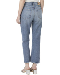 Paige Billy Costar High Rise Slim Straight Leg Crop Jean