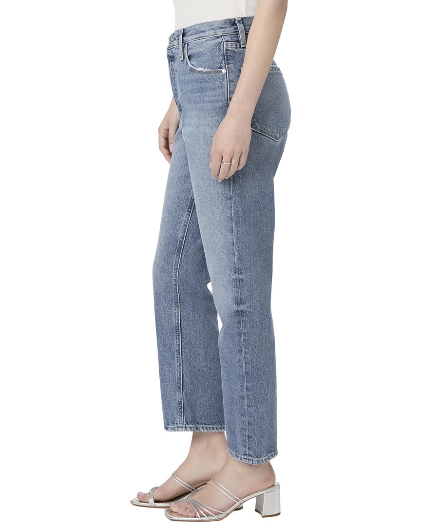 Paige Billy Costar High Rise Slim Straight Leg Crop Jean