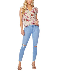 Paige Verdugo Ratatouille W/ Gusto Hem Mid Rise Ultra Skinny Ankle Jean