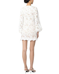 Sau Lee Hilda Embroidered Lace Dress