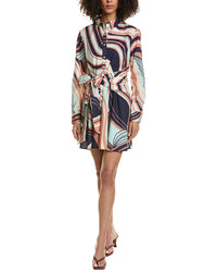 Hutch Okin Button Front Mini Dress