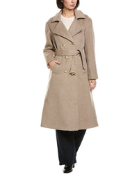 Cynthia Rowley Wool-Blend Trench Coat