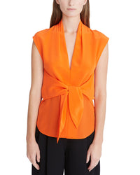 Halston Lola Top Orange 0