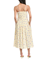 Garrie B Drop-Waist Midi Dress