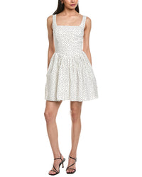 Garrie B Wide Strap Drop-Waist Mini Dress