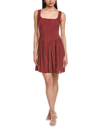 Garrie B Wide Strap Drop-Waist Mini Dress