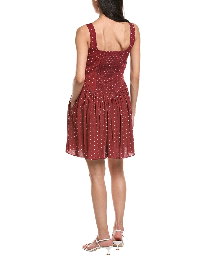 Garrie B Wide Strap Drop-Waist Mini Dress