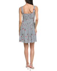 Garrie B Wide Strap Drop-Waist Mini Dress