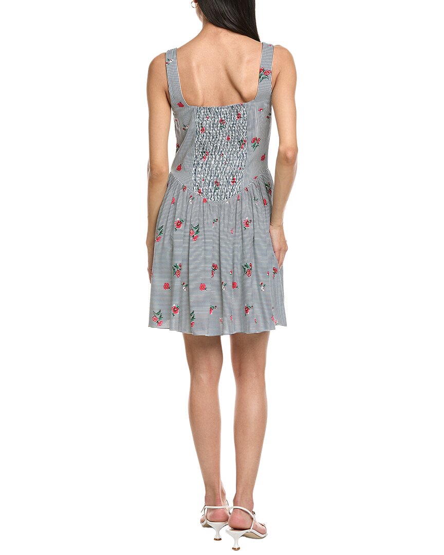 Garrie B Wide Strap Drop-Waist Mini Dress