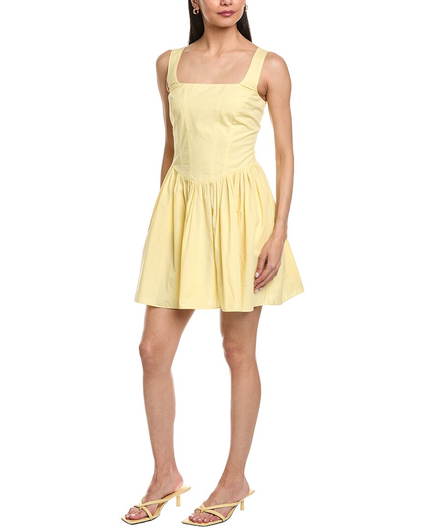 Garrie B Wide Strap Drop-Waist Mini Dress
