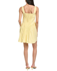 Garrie B Wide Strap Drop-Waist Mini Dress