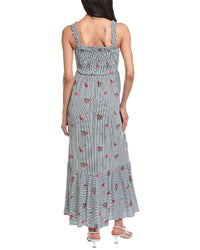 Garrie B Ruffled Strap Maxi Dress