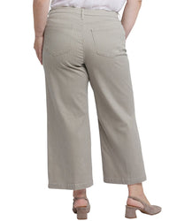 Nydj Plus Teresa Hidden Lodge Stripe Wide Leg Jean