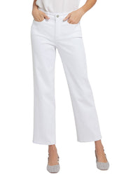 Nydj Petite Bailey Optic White Straight Leg Jean
